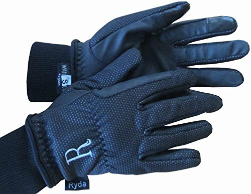 Ryda Ladies Winter Horse Riding Gloves Thermal Thinsulate Windproof + Waterproof (Medium)