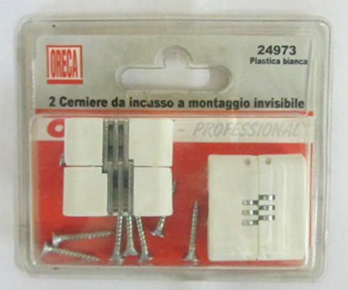 ORECA 2 CERNIERE CERNIERA DA INCASSO A MONTAGGIO INVISIBILE IN ACCIAIO COD 24973