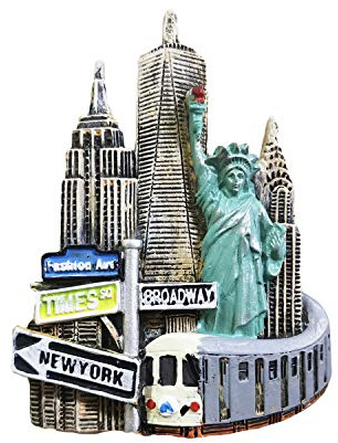 New York USA 3D Wahrzeichen Kühlschrankmagnet Tourist Souvenirs Aufkleber, Home & Küche Dekoration USA Kühlschrankmagnet aus China