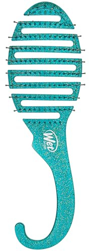 Wet Brush - Cepillo de pelo desenredante para ducha, color verde con purpurina, unisex, 1 unidad