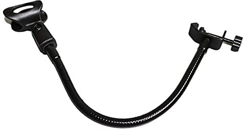 Perfeclan Support de Microphone, Support de Micro de Bureau Flexible à Col de Cygne avec Pince de Bureau Robuste, Adaptateur à Vis 3/8à 5/8 360 Réglable Comp