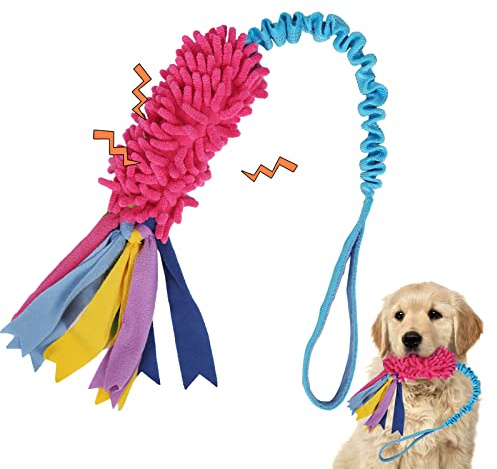 Wodoca Dog Tug Toy - Aggressive Chewer Rope Toy with Strong Squeak, Ideal for Large Dogs, Easy to Clean, Hand Made