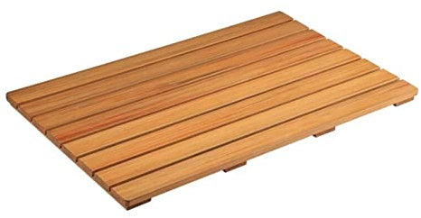 Zhaomi Duschmatte aus ökologischem Holz,Duschmatten aus Holz,Holzmatte für Badewanne,Dusche und Bodenmatte,rutschfeste Badematte,Wasserabweisend und Leicht zu Reinigen (83x53cm/33x20.9in)