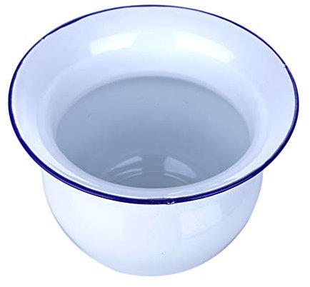 Housoutil 1stk Toilette Spuck Napf Urinal Bettpfanne Tragbares Töpfchen Für Erwachsene Bettpfanne Frauen-urinaltopf Urinalbecken Notfall Alten Altmodisch Weiß Antiquität Emaille