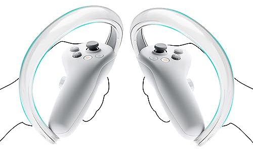 Geekria Cubierta de Anillo de Silicona para Mando Compatible con Pico Neo 4, Mango de Agarre Protector Anti Golpes, Accesorios de Juego VR (1 par)
