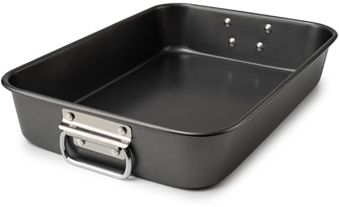 Tiawudi Lasagna Pan with Handles, 15x10x3 Inch Bakeware for Oven, Nonstick Rectangular Roasting Pan, Deep Baking Dish for Cake and Brownie, Heavy Duty