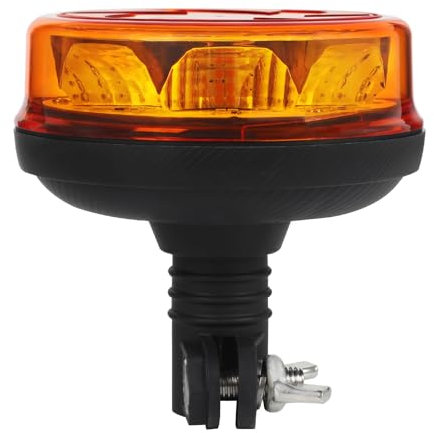 Yuanjoy Baliza giratoria LED, luz de advertencia amarilla LED de 12/24 V, luz de advertencia intermitente impermeable de 6 modos, para una amplia gama de vehículos.