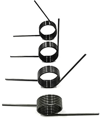 V-förmige Feder, Torsionsfedern, 10 Stück Torsionsfeder, V-förmige Feder, kleiner Torsionsfeder-Drahtdurchmesser 0,3 mm/0,4 mm,(Color:0.4x4mm 9 Laps (120 Degrees))