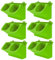 SHITOOMFE 6 Pack vertikale Gartentaschen, vertikale Gartenpflanzer 9.45x5.51 x 5,51 Zoll Wandtasche Pflanzer Wandmontierter Selbstbewässerungstöpfe für Innen im Freien im Freien, hellgrün