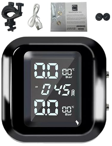 TPMS kabelloses Reifendrucksystem – wasserdichter Monitor für Wohnmobile | präzise und zuverlässig, Sensoren für Auto, Motorrad | Sicherheit und Komfort auf der Straße