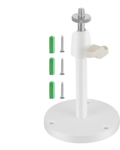 Security-01 Verstellbare Universal-Wand-/Decken-Metallhalterungen, Sicherheitskamera-Ständer, Halterungen für CCTV Bullet Dome Box Body Card Kamera und mehr, Weiß