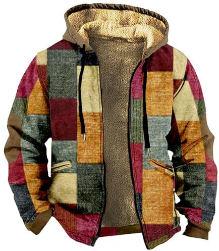 Jacken Herren Fahrrad Jacke für Herren Jagdbekleidung Herren Beheizbare Jacke Herren Jacket Pilotenjacke Arbeitsjacke Herren Wasserdicht Funktionsjacke Herren Regenjacke Rot 7Xl