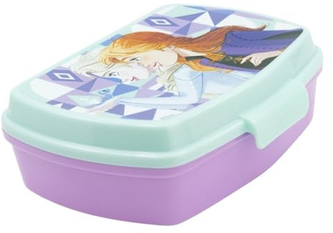 ALMACENESADAN; 5463; Confezione ritorno a scuola e regalo; composto da portapranziera-Sandwich rettangolare multicolore, prodotto riutilizzabile, senza BPA (frozen)