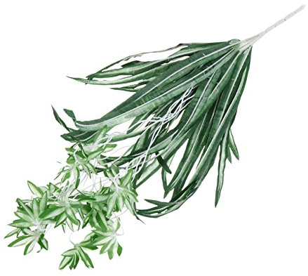 TOPBATHY Artificial Spider Plant Faux Greenery Wall Hanging Chlorophytum Pendant Faux Plant Decoration for Home Garden Office Wall