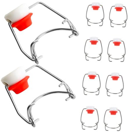 GRIRIW Replacement Beer Bottle Caps 10pcs Swing Top Lids for Small Glass Bottles for Vinegar