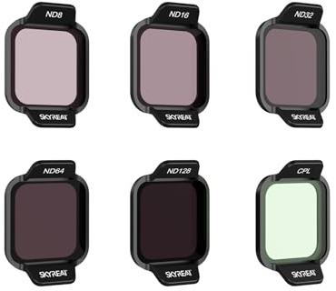 Skyreat ND Filters Set for DJI Flip Drone Accessories,6-Pack (CPL,ND8,ND16,ND32,ND64,ND128)
