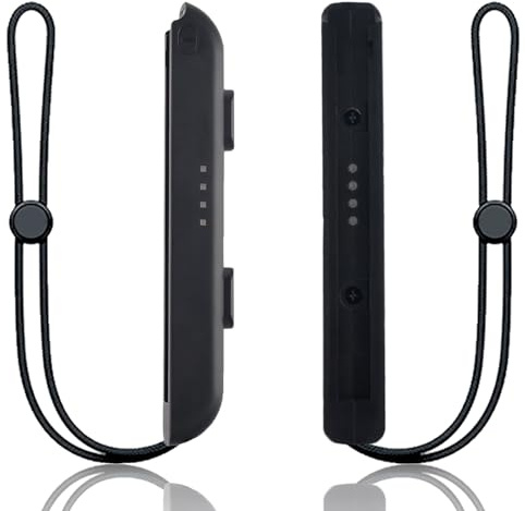 GWAWG 1 paire de bracelets Switch Controller noir réglable accessoire de remplacement portable pour les jeux Nintendo Switch pour assurer la douceur et la sécurité