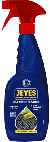 Jeyes BBQ Cleaner (750ml) – Fast-Acting Formula Cuts Through Burnt-On Food and Grease - BBQ Oven Cleaner Heavy Duty - Odour and Taint-Free - Safe for Grills, Racks