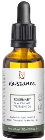 Naissance Olio Capelli e Cuoio Capelluto al Rosmarino 50ml - Con Oli di Jojoba, Mandorle, Argan ed Essenziali