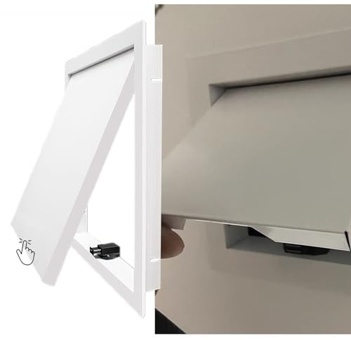 Oracra Revisionsklappe Weiße Revisionsklappe mit klick-Öffnung, Wand- Und Decken-Revisionsklappe, Metall-Serviceschachtkasten, Revisionstür(16x28inch/400x700mm)