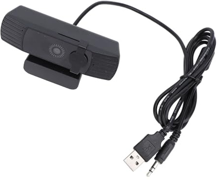 Webcam 1080p Full HD, Caméra D'Ordinateur, Objectif Grand Angle 120 °, Microphone pour Ordinateur Portable, USB, PC, Microphone intégré, Réduction du Bruit, Streaming en Direct,