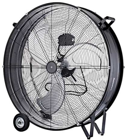 Dimensione Elettronica S.R.L. Ventilatore industriale da 75cm MF2475IND 118620064 Melchioni 3 velocità maniglia e ruote per un facile trasporto