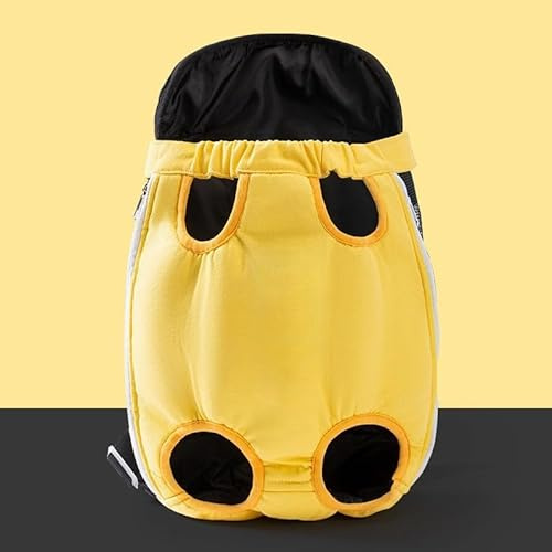 NLINIOZWN Haustier-Brusttasche, Katzen- und Hunderucksack, ausgehende Tragetasche, kleine und mittelgroße Hunde, Reit-Brusttasche (gelber Panda, XL)