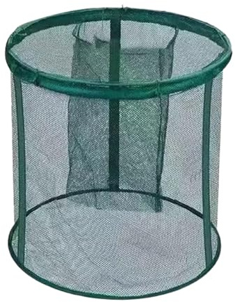 Panier de pêche flottant – Piège à poissons vivants pliable, cage de rangement portable | Construction en maille durable, produit de support d'appât, idéal pour l'utilisation du matériel de pêche, bar