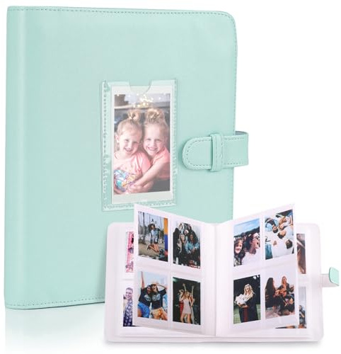 Album photo avec 256+1 poches compatible avec Fujifilm Instax Mini 3 pouces | Compatible avec Fujifilm Instax Mini 12 11 9 8 25 50s 70 90, Polaroid Snap PIC-300/Kodak Instant Printer