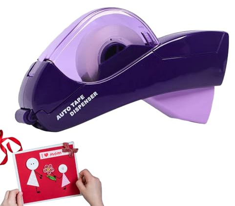 Automatischer Klebebandspender – 6,69 Zoll, ABS-Handabroller | Einhand-Automatischer Schreibtisch-Klebebandspender für Scrapbooks, Versand, Schule, Büro, Basteln und Geschenkverpackung