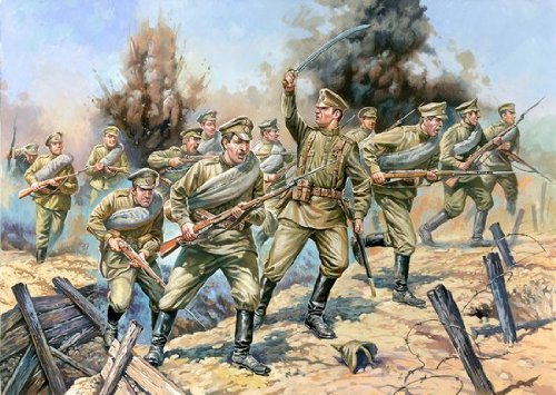 Zvezda 500788082-1:72 WWI Figuren-Set Russische Infanterie, klein