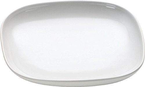 Alessi REB01/77 Ovale saucer for mocha cup in stoneware, Set of 4