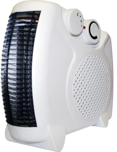 2000 Watts Electric Thermo Fan Heater - With 2 Heat Settings | For Home, Office, Bedroom | Thermostat, Auto Cut Off, Heat Protection - Energy Efficient Instant Space Heaters, Lightweight & Portable