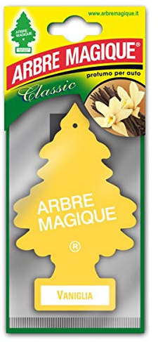Arbre Magique Mono, Parfum de Voiture, Vanille Doux et Tropical, Durée de Vie 7 Semaines, Fabriqué en Italie, Pack de 1 Pièce