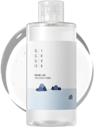 ROUND LAB 1025 Dokdo Toner (200ml), Oil Control and Reduces Excess Sebum, Gentle Exfoliating Facial Toner, Deep Sea Water for Moisturization, Soft Finish Without Stickiness, Korean Skin Care