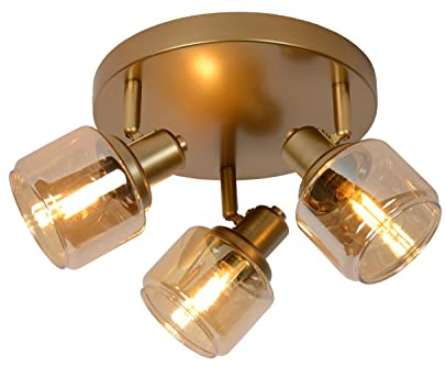 LUCIDE BJORN - Deckenstrahler - Ø 38 cm - 3xE14 - Mattes Gold/Messing