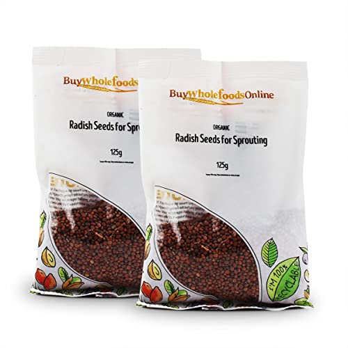 Organic Radish Seeds for Sprouting 250g (BWFO)