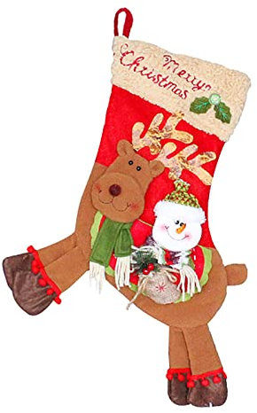 TianWlio Weihnachtsstrümpfe Nikolausstrumpf Socken Deko Weihnachtsstrumpf Luxus-Baby-Weihnachtsstrumpf Personalisiert Weihnachtsstrümpfe Weihnachtsstrumpf Deko Kamin Christmas Stocking