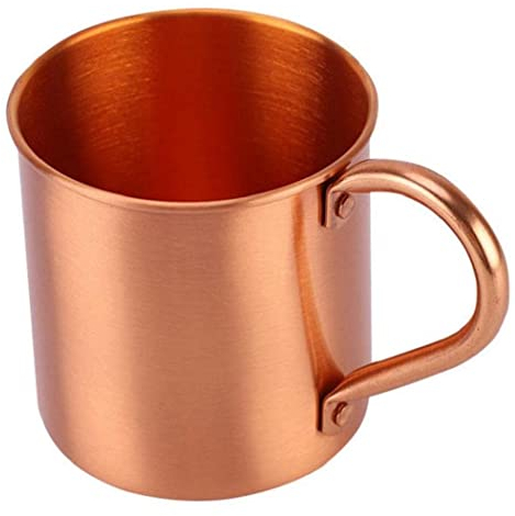 zalati Moscow Mule Mug Pure Copper Without Inside Liner for Cocktail Coffee Beer Milk Water