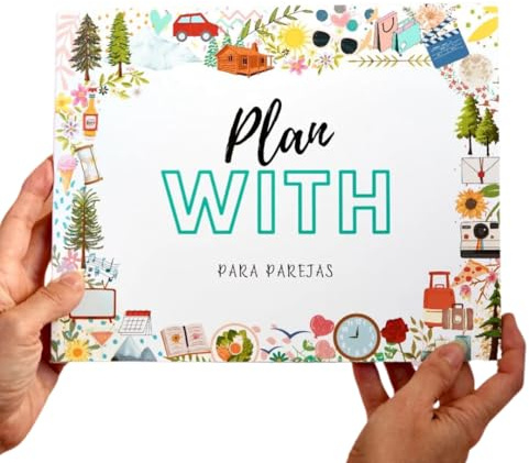 Cristal Plaque Plan With – Libro de Planes en Pareja con 50 Retos para Rascar | Juegos de Pareja Adultos | Regalo Aniversario Originales para Novios, Boda y San Valentín