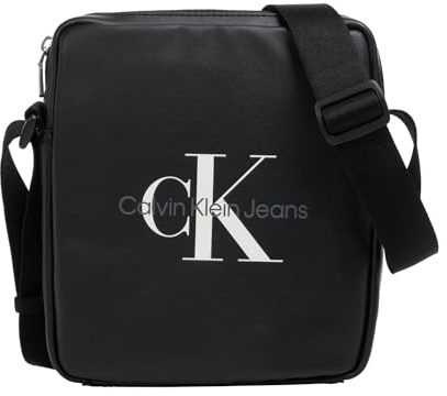 Calvin Klein Jeans Herren Monogramm Soft Reporter18 Reporter, Schwarz, Einheitsgröße