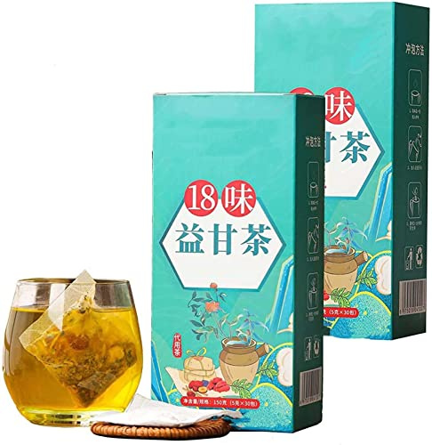 18 Flavors Liver Care Tea - 18 Flavors of Liver Protection Tea, Nourish The Liver and Protect The Liver, Daily Liver Nourishing Tea, Health Preserving Tea for All People (2Box)