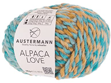 Alpaca Love - Alpaka Wollmischung mit Farbverlauf - Lauflänge ca. 60m je 50g Wollknäuel Farbe 03 - Country