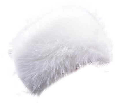 Asudaro Damen Pelzmütze, Fellmütze Pelzmütze Damen mütze Wintermütze Faux Fuchs Pompom Pelz Warm Weich Stirnband Hut Kopfbedeckung Plüsch Samtkappe