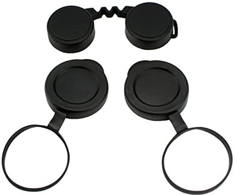Artibetter Binoculars Lens Caps and Eyepiece Covers Set for Universal Protection, Rubber Objective Lens Caps Replacement for Outdoor and Travel Use