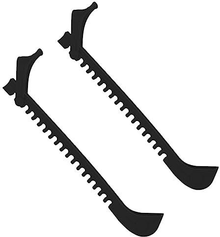 WOONEKY Eishockey Schlittschuhe Kufenschoner Verschleißfeste Tragbare Ice Skate Guards Verstellbare Schutzbezüge Für Eislaufschuhe Praktisch Und Platzsparend Schwarzes Geeignet Für Hockey
