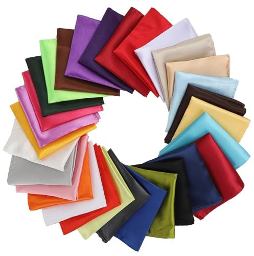 EEEKit Taschentücher für Herren, 30 Stück Einstecktücher für Anzüge, Einstecktuch Set für Hochzeitsfeiern, 22 x 22 CM