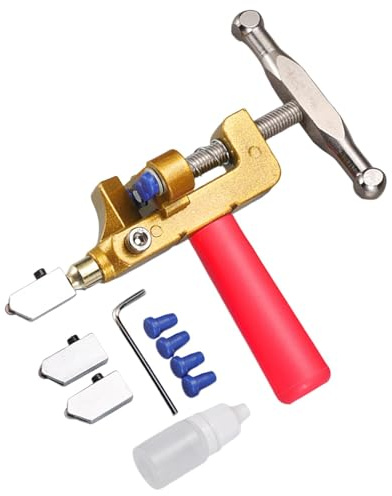 Herramienta De Corte De Vidrio 2 En 1 2 Ruedas de Corte Multifuncional de | Cortador Manual de Azulejos de Vidrio Multifuncional para Vidrio, Cerámica, Espejos, Azulejos 3-15mm y Baldosa