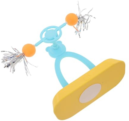 YARNOW Interactif pour Chats D’Intérieur Moulin à Vent Balle Roulante et Baguette à Picots – D’Exercice Stimulant pour Chatons et Chats Adultes Base Stable en Plastique Robuste