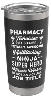 Farmacista Farmacia Hero Tech Medicina Tecnico di farmacia Bicchiere termico in acciaio inox doppia parete